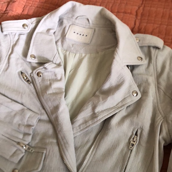 Blank NYC Light Grey Moto Jacket - Picture 5 of 9